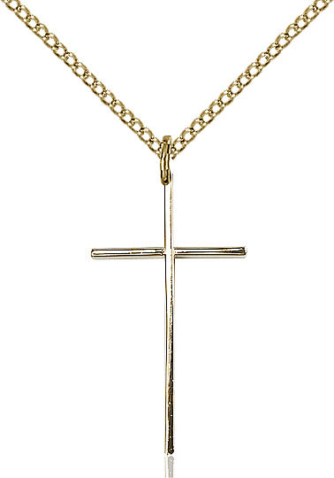 Cross medal 0014L2, Gold Filled