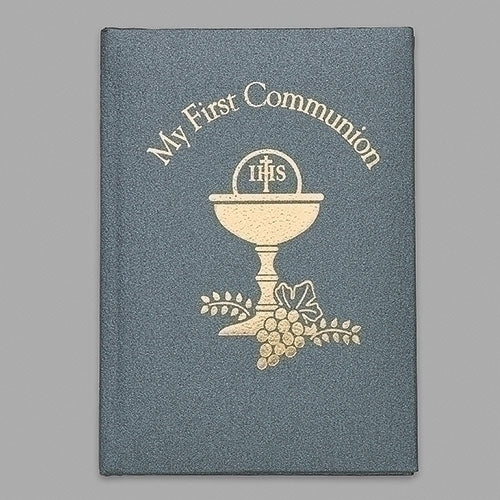 First Communion Missal, black Mother of Pearl padded cover