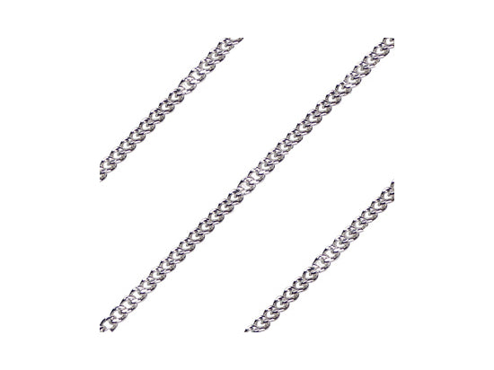 Curb Heavy Chain, 27" length endless, Sterling Silver