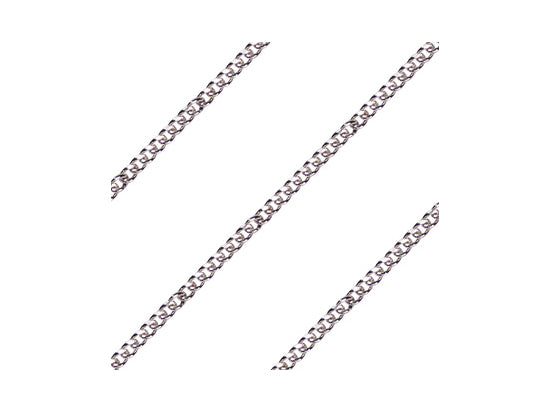 Curb Heavy Chain, 24" length endless, Sterling Silver