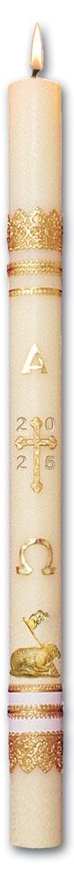 Paschal Candle, Ornamented (choose your size)