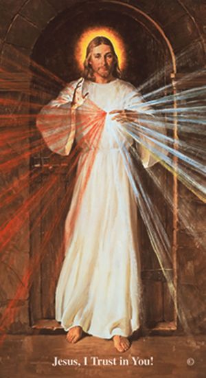 Chaplet of Divine Mercy prayercard