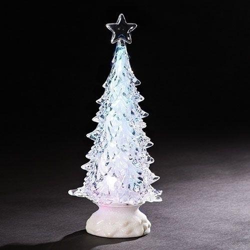 Tri-color Swirl Tree, LED, 12" tall