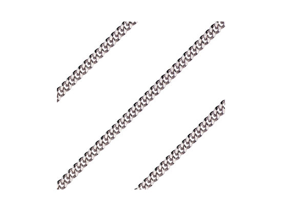 Curb Light Chain, 24" length endless, Silver Plated