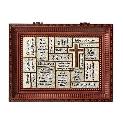 Crossword Music Box, How Great thou Art, 8" long