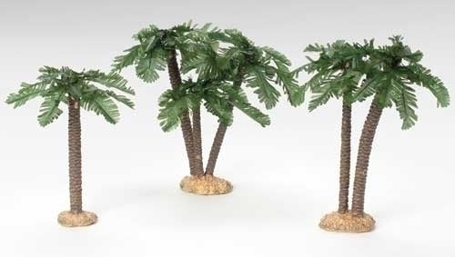 Palm trees, 3 pc set, 5" scale