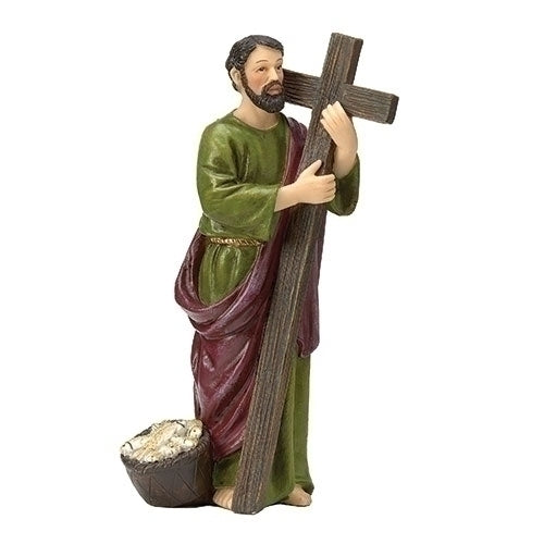 St. Andrew figurine, 4" tall