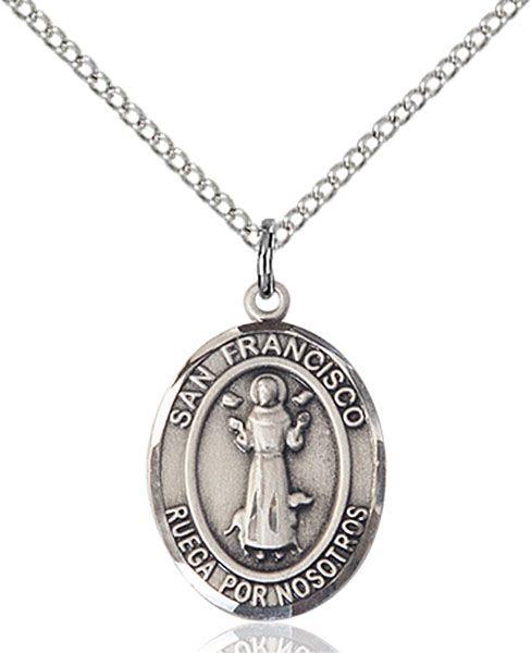 San Francis Español medal S036SP1, Sterling Silver