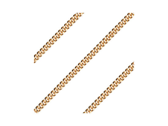 Curb Heavy Chain, 27" length endless, Gold Plated