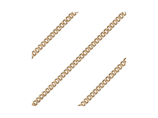 Curb Heavy Chain, 27" length endless, Gold Filled