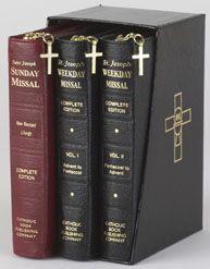 St. Joseph Daily and Sunday Missals: Complete Gift Box 3-Volume Set, Zippered, Leather