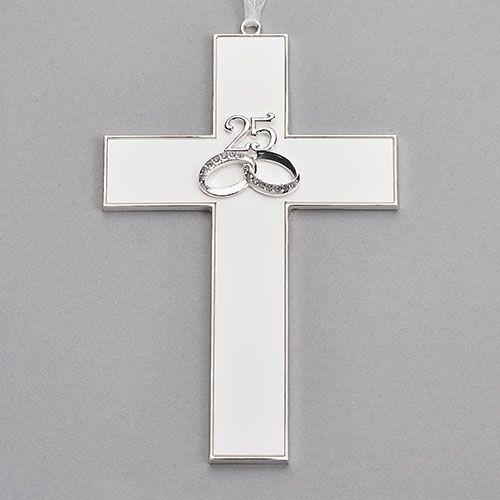 25th Anniversary Wall Cross, 7.25" tall