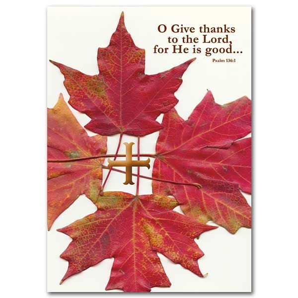 O Give Thanks Thanksgiving card