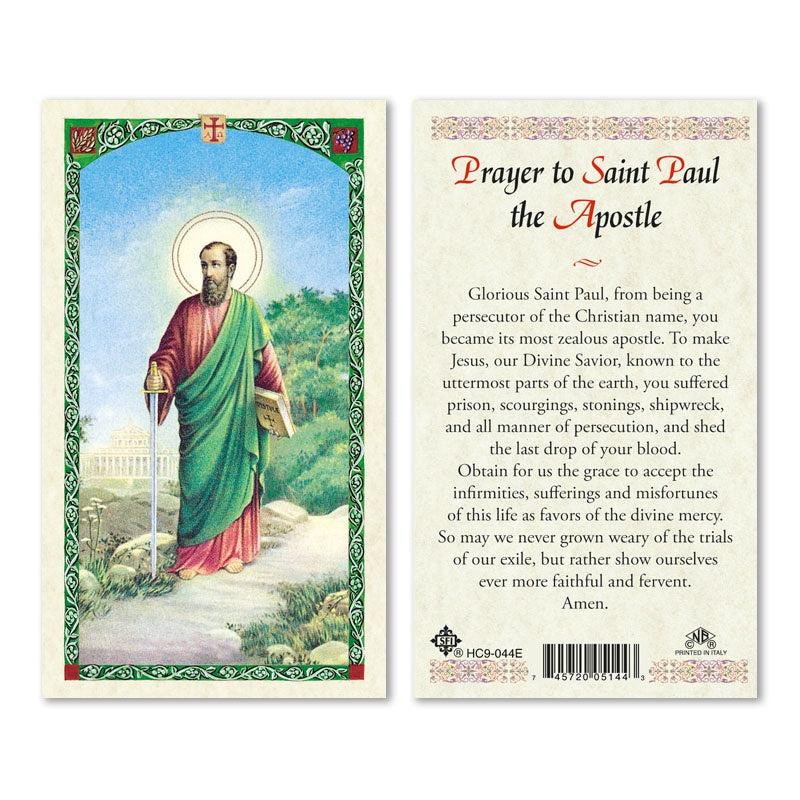 St. Paul holy card