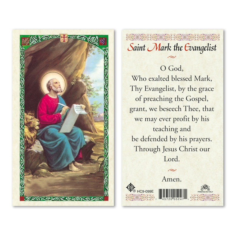 St. Mark holy card