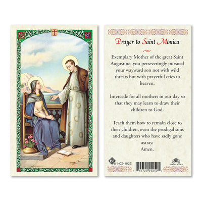 St. Monica holy card