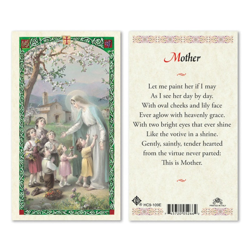 Mother holy card