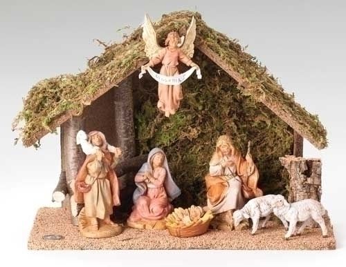 Nativity Set Fontanini, 8 pcs, 5" scale