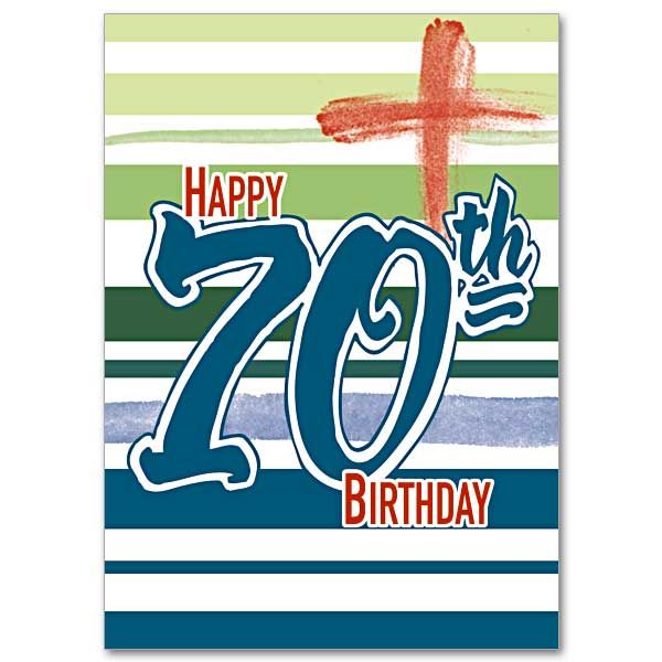 Happy 70th Birthday card