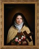 St. Therese framed art, 11" x 14"