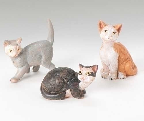 Cats, 3pc set, 5" scale