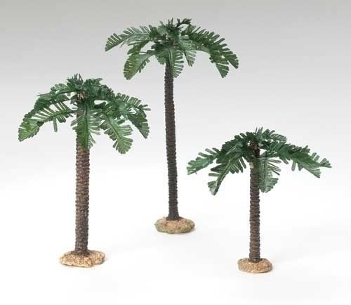 Palm trees, 3 pc set, 5" scale