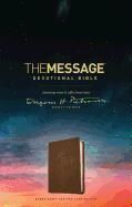 Message Devotional Bible, Brown Cross: Featuring Notes & Reflections from Eugene H. Peterson