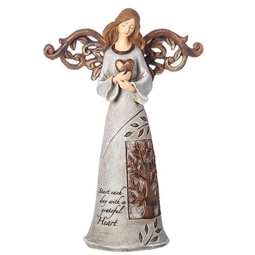 Tree of Life Angel statue, 9" tall