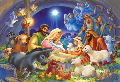 Baby in the Manger Jigsaw Puzzle, 100 pcs.