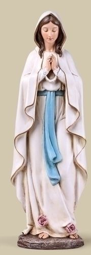 Our Lady of Lourdes statue, 14" tall