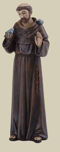 St. Francis figurine, 4" tall