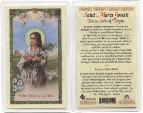 St. Maria Goretti holy card