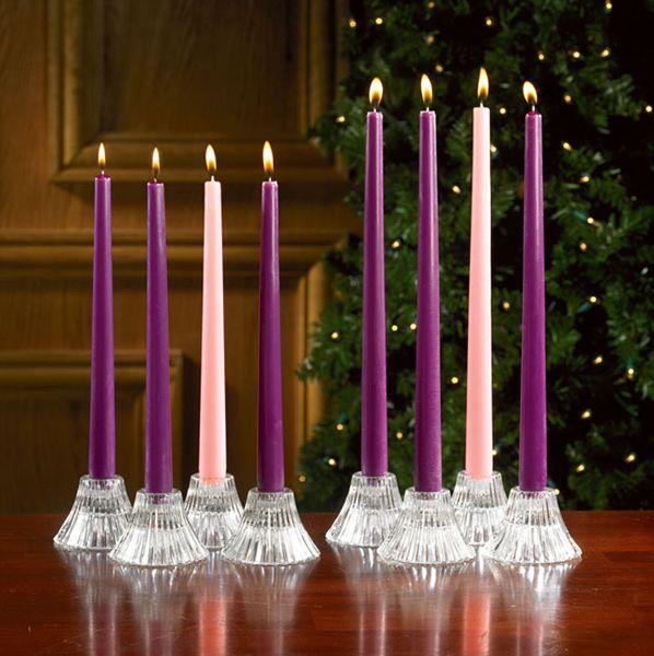 Advent 12" taper candle set