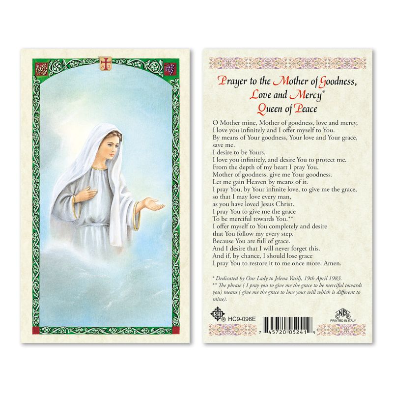 Our Lady of Medjugorje HolyCard