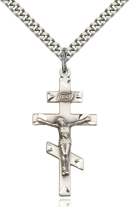 Saint Andrew Cross medal 02491, Sterling Silver