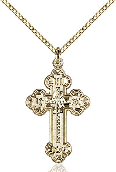 Russian Cross medal 02732, Gold Filled