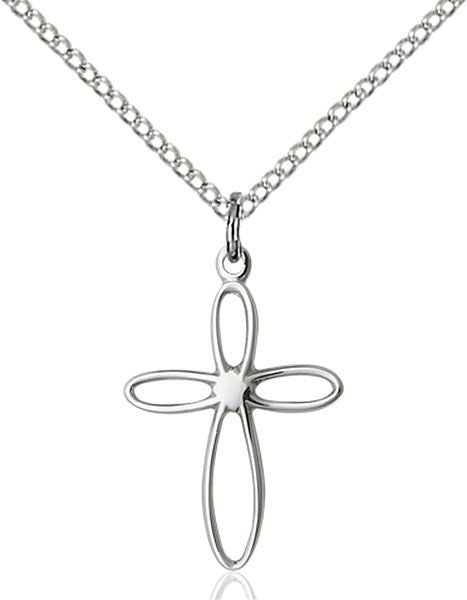 Loop Cross medal 17071, Sterling Silver