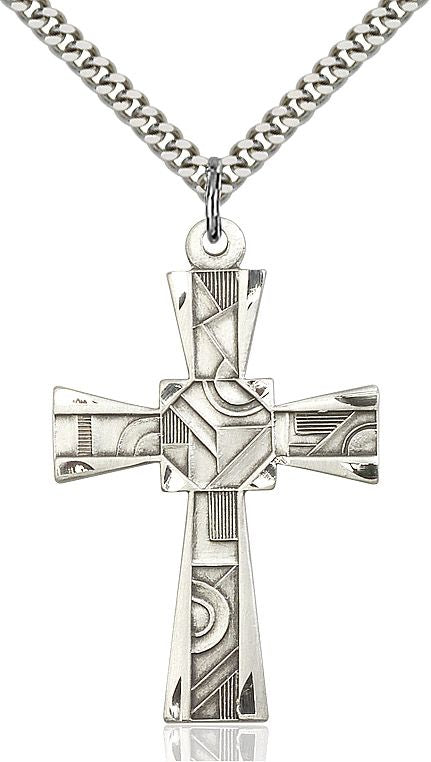 Mosaic Cross medal 60321, Sterling Silver