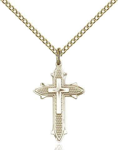 Cross on Cross medal 60582, Gold Filled