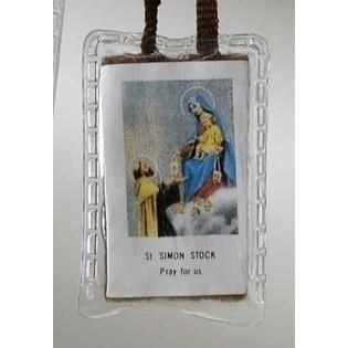 Brown Scapular with Brown Cord, 18" long