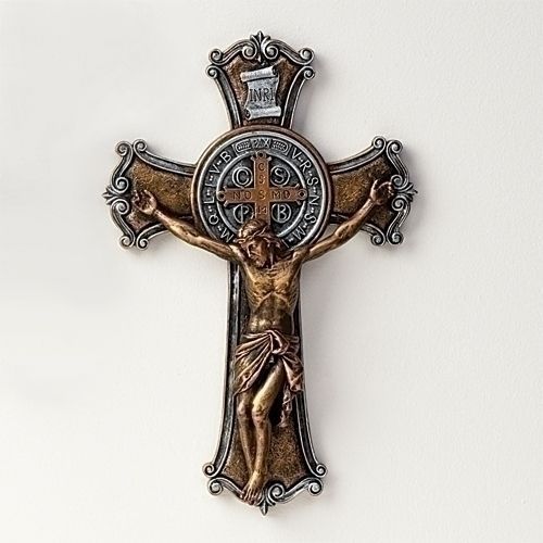 St. Benedict Crucifix, 10.25" tall