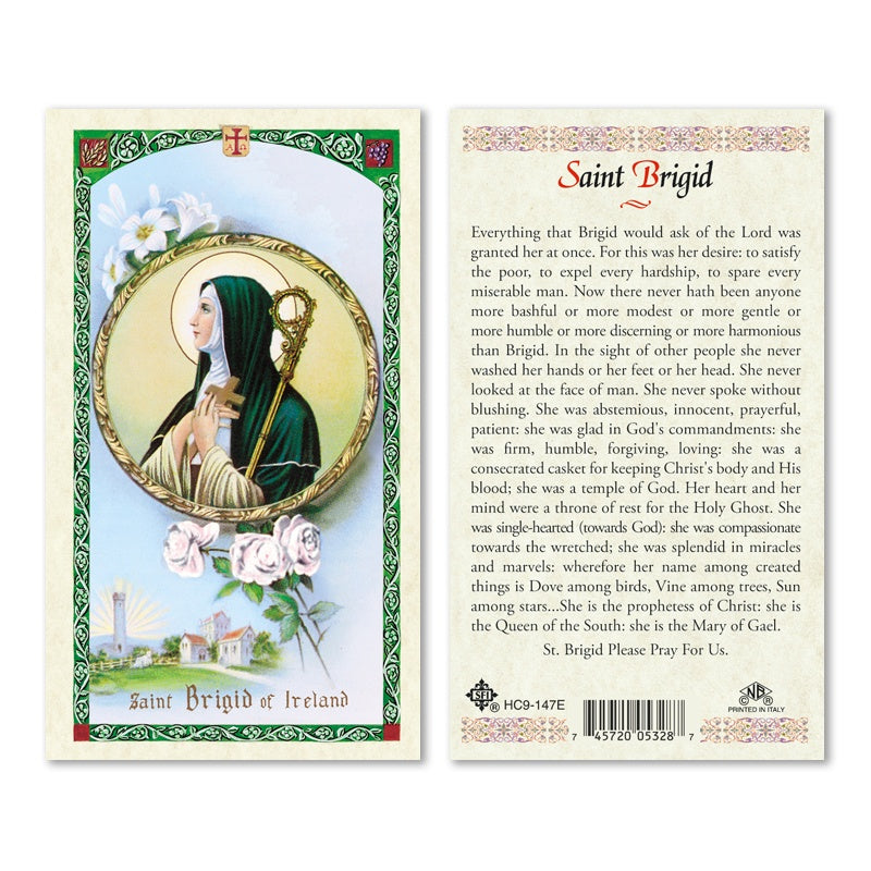 St. Brigid Holy Card