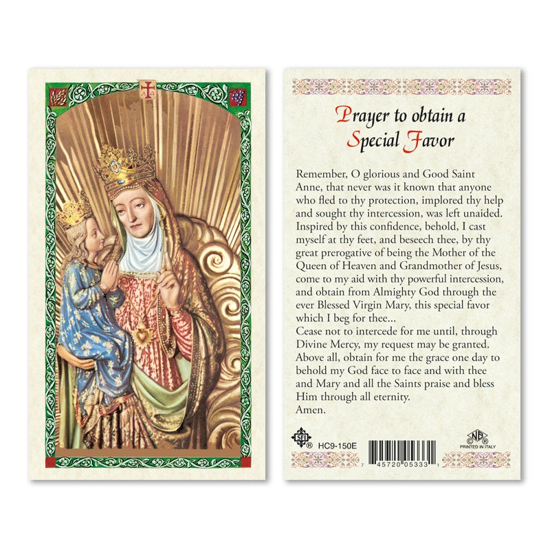 St. Anne holy card