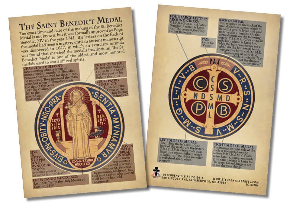 St. Benedict Medal Card