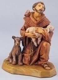 St. Francis with animals, 5" scale