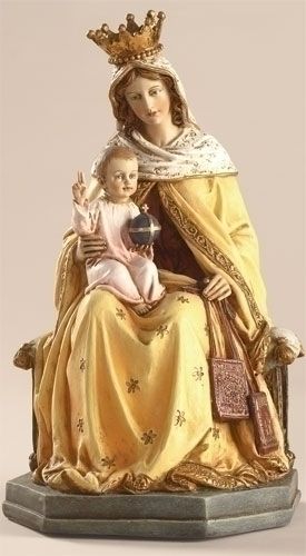 Our Lady of Mt. Carmel statue, 8" tall